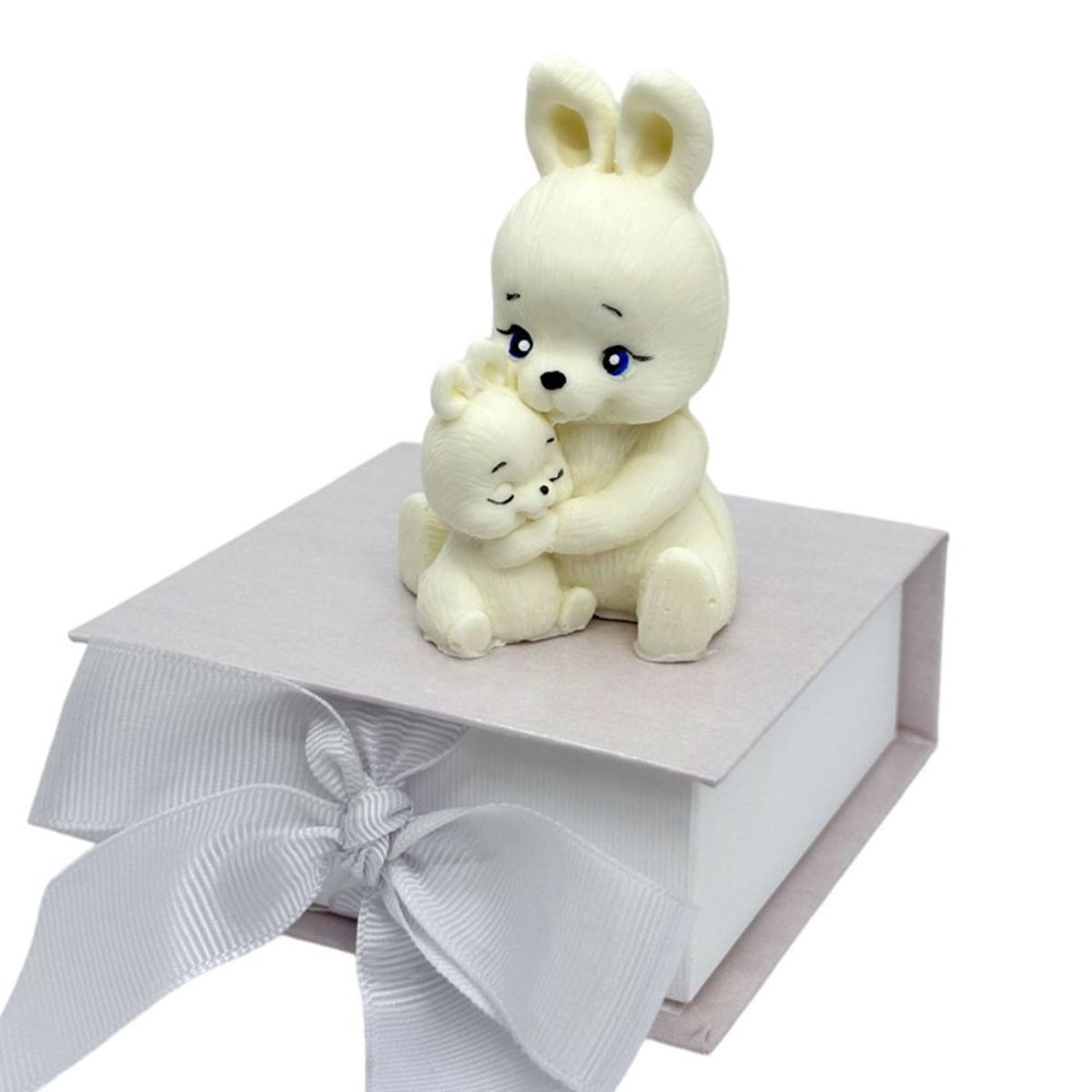 Кондитерська прикраса "Зайчик з немовлям", фото 1