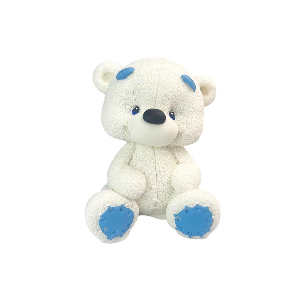 Кондитерська прикраса "Ведмедик Теді з блакитними лапками", фото 1