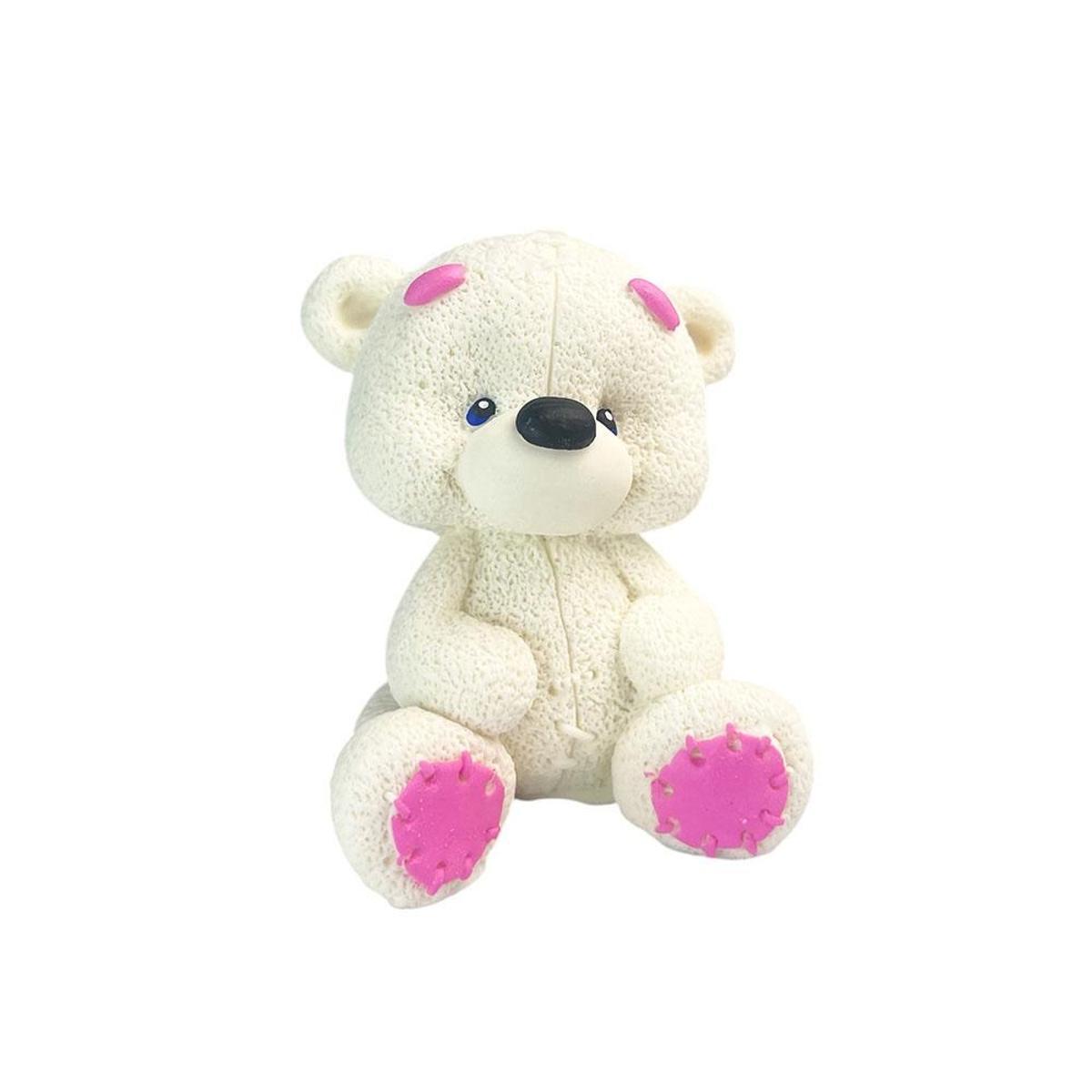 Кондитерська прикраса "Ведмедик Теді з рожевими лапками", фото 1