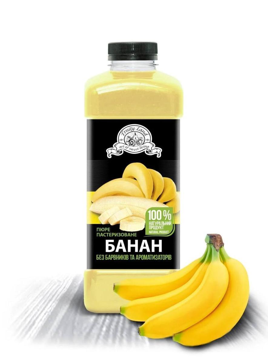 Банан пюре пастеризоване 10% 1кг, фото 1