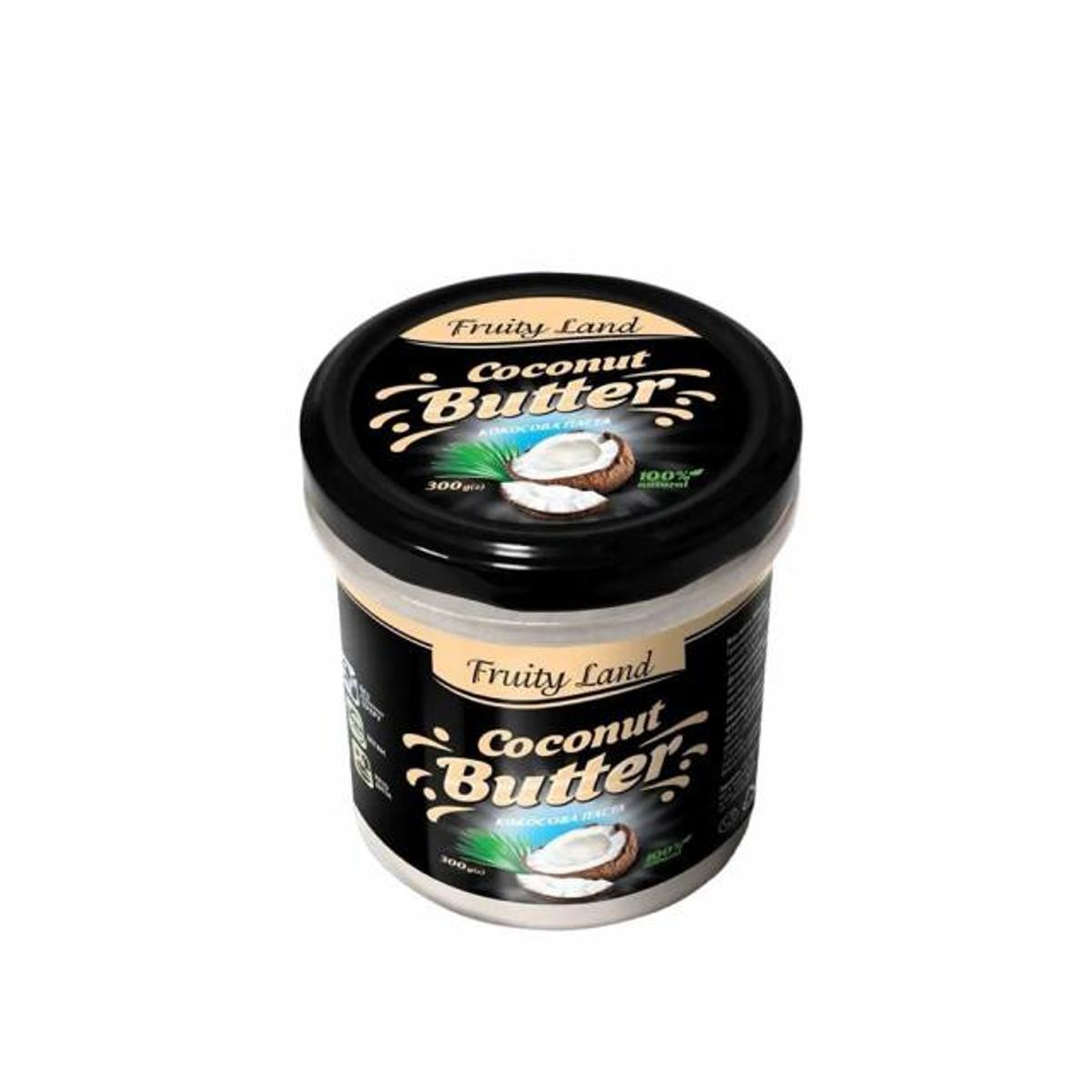Кокосова паста 100% Fruity Land натуральна без добавок 300г, фото 1