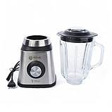 Блендер стаціонарний Bitek BT-2834 з кавомолкою неіржавка сталь 1.5 л чаша 2800 Вт Сірий, фото 6