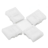 З'єднувач X для LED стрічки Lemanso 8мм 2pin (4 затискачі)/ LMA9422