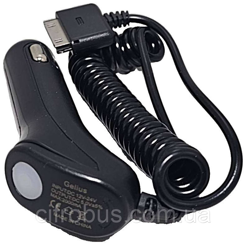 Зарядний пристрій АЗП Gelius iPhone 4 (2A), фото 1
