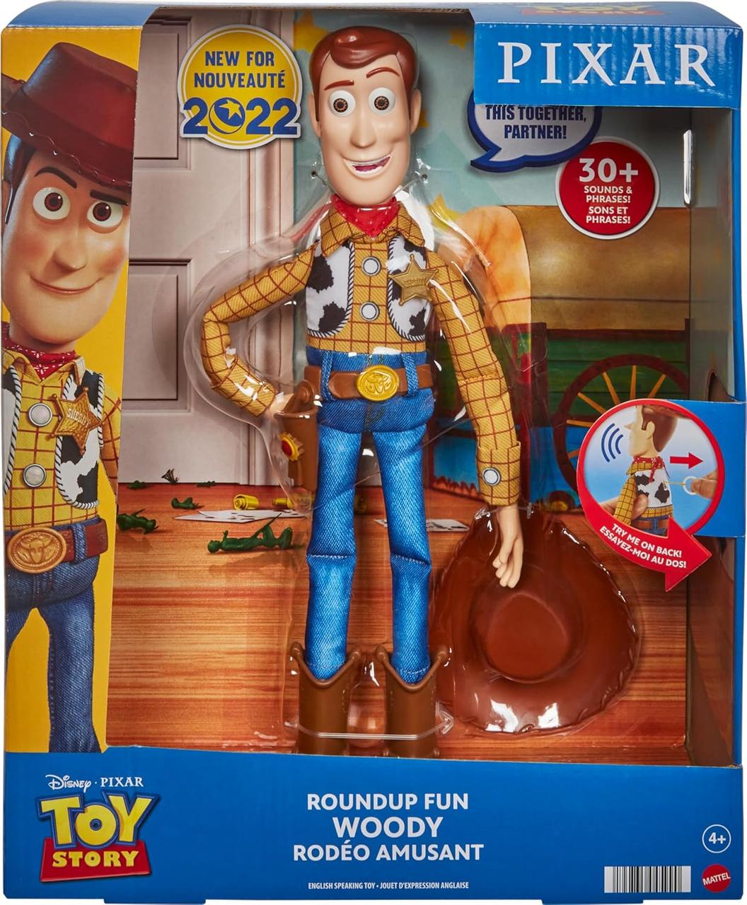 Лялька Вуді історія іграшок 32 см, що говорить англійською Mattel Disney Pixar Toy Story Talking Woody, фото 1