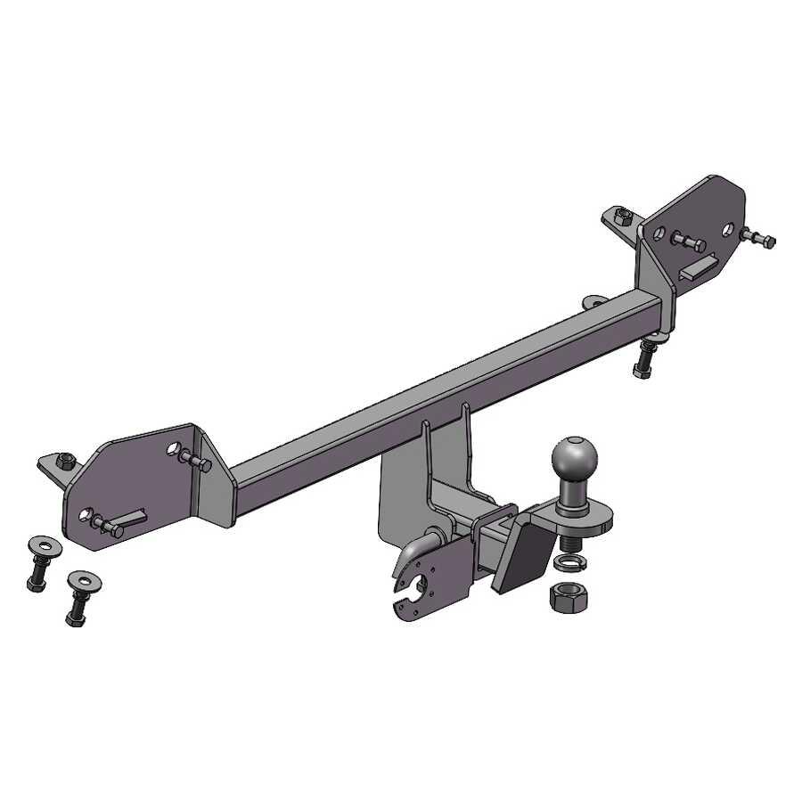 Фаркоп знімний під американський квадрат - Toyota Corolla E11 Хэтчбек/Лифтбэк, фото 1