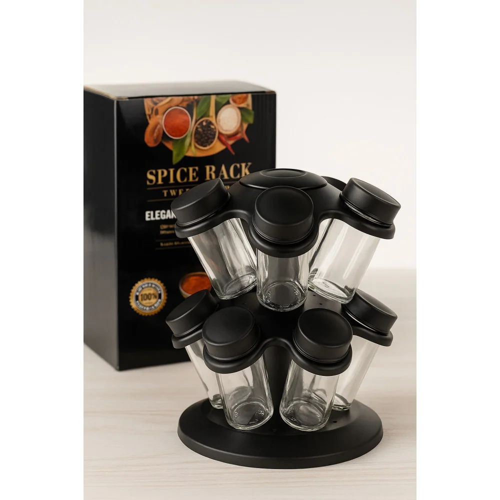 Обертова стійка для спецій з 12 баночками AND LY-1089 SV227, фото 1