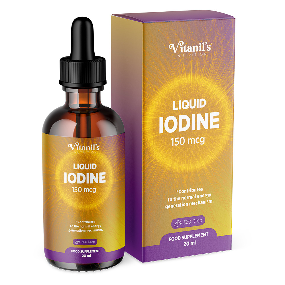 Дієтична добавка у краплях "Рідкий йод" Vitanil's, 20 мл, фото 1