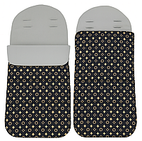 Теплий конверт на флісі LV Brown Adamex для коляски та санок 1000085 solve