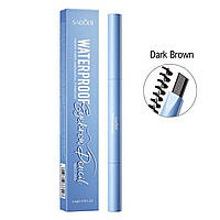Водостійкий олівець для брів SADOER Dark Brown 0.4 г