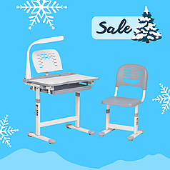 Дитяча парта зі стільчиком FunDesk Cantare Grey