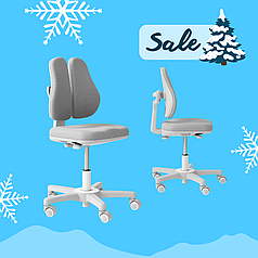 Дитяче ергономічне крісло Fundesk Mente Grey без підлокітників