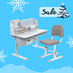 Комплект меблів Cubby Ammi Grey + дитячий стілець FunDesk SST3D Grey