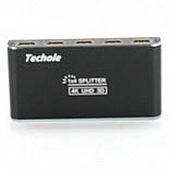 Techole hs104-bk Splitter спліттер, розгалужувач, комутатор 3D, фото 4