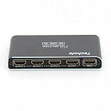Techole hs104-bk Splitter спліттер, розгалужувач, комутатор 3D, фото 6