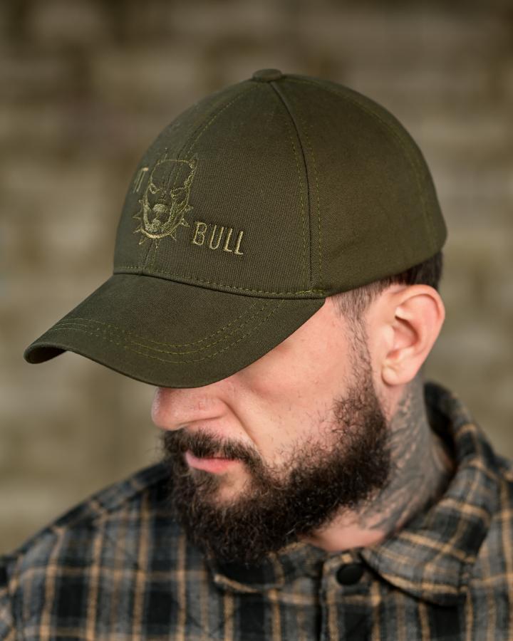 Утеплена бейсболка PitBull олива 4 ТР6483, фото 1