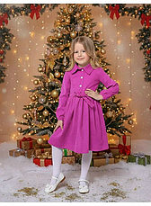 Сукня для дівчинки замш, Тея, розміри 116-164р., фото 3