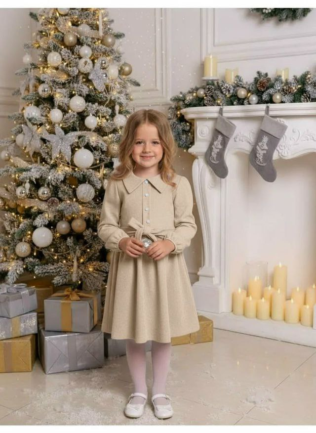 Сукня для дівчинки замш, Тея, розміри 116-164р.