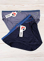 Плавки чоловічі Taso темно-синій+сірий L упаковка 2 шту, арт.3638(V3) (модал, слипы)