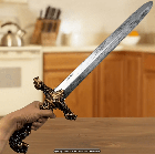 Меч великий 75 см театральний дорослий 1:1, пластик. Мод1