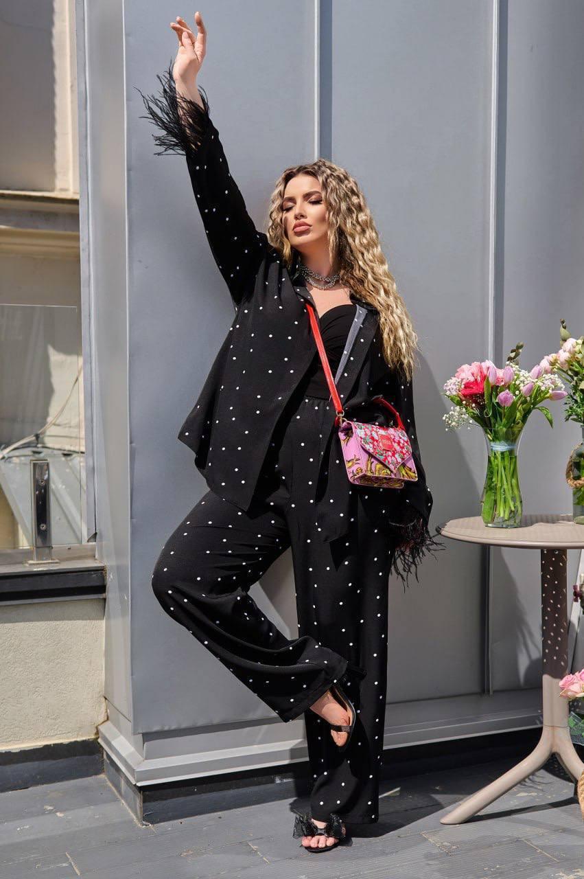 Костюм для пишних дам "Софт-Шелк". Розміри: 48-54, 56-62, 64-72, фото 1