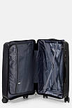 Велика пластикова валіза Tourist 608-1-BL чорна, фото 6