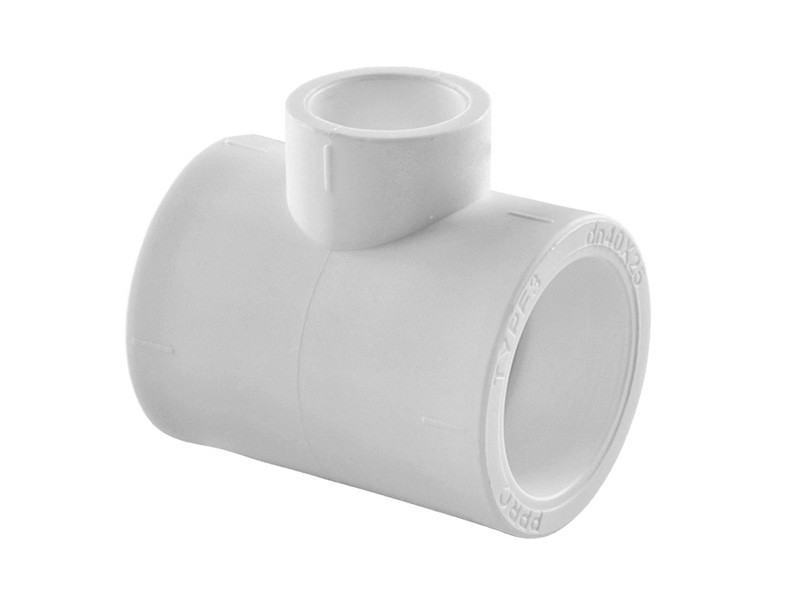 Трійник редукційний PPR Ø50x20x50 білий колір ASCO® 9/72шт
