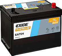 Акумулятор EXIDE PREMIUM 75Ah ASIA Ев (-/+) (630EN) (д260*ш173*в225) EA754