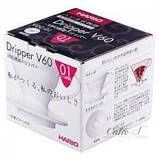 Пуровер Hario V60 02 червоний пластиковий для заварювання кави на 1-4 чашки, фото 2