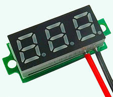 Вольтметр без корпуса 8-30В (плата, різні кольори)