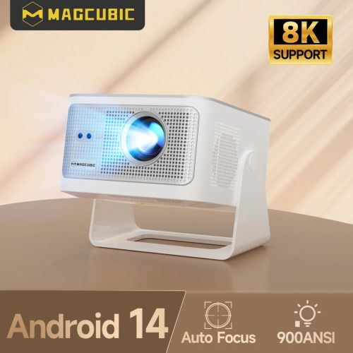 Смарт Проєктор Magcubic HY350 Max 900ANSI 8K Android14 Wifi 6 Auto Focus Домашній кінотеатр