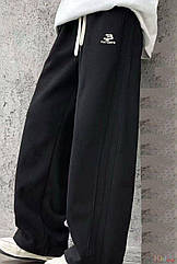 ОПТОМ Штани спортивні чорні палаццо утеплені (146 см)  Bolina Baby 2125000889733