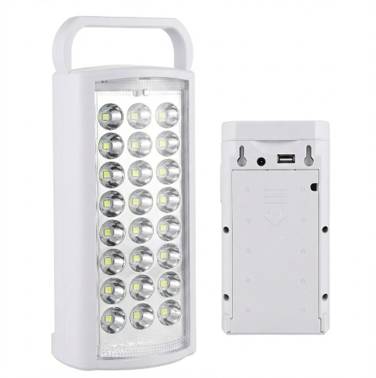 Ліхтар, переносний світильник на акумуляторі, для відпочинку та кемпінгу, функція power bank, 24 діода, фото 1
