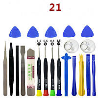 Набор инструментов для разборки смартфонов планшетов ноутбуков 21 в 1 hu inotekmag ремонт iphone samsung