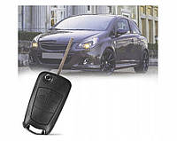 Корпус ключа для opel автомобільний брелок 2 кнопки з викидним механізмом та чіпом inotekmag авто запчастини