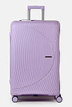 Велика пластикова валіза Tourist 608-1-LP фіолетова, фото 2