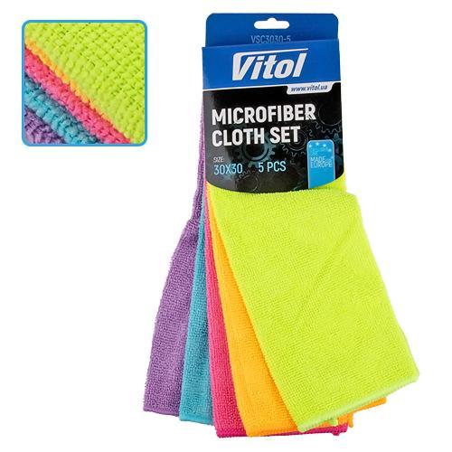 Набор тряпок микрофибра VSC3030-5, фото 1