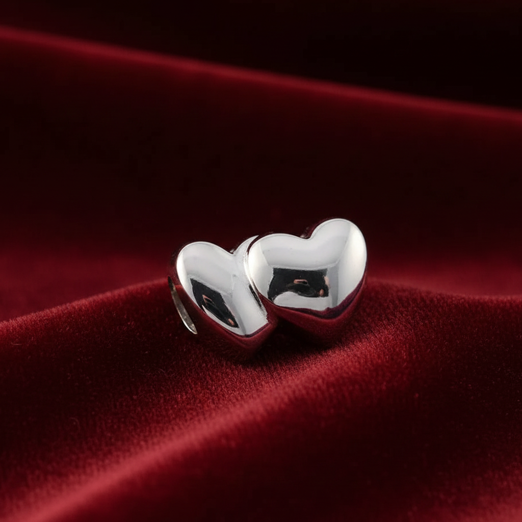 Срібна підвіска намистина серця для браслета Пандора 009 DARIY 009