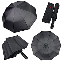 Оптом Чоловіча парасоля напівавтомат від Bellissimо на 10 спиць з прямою ручкою, антивітер, М 643