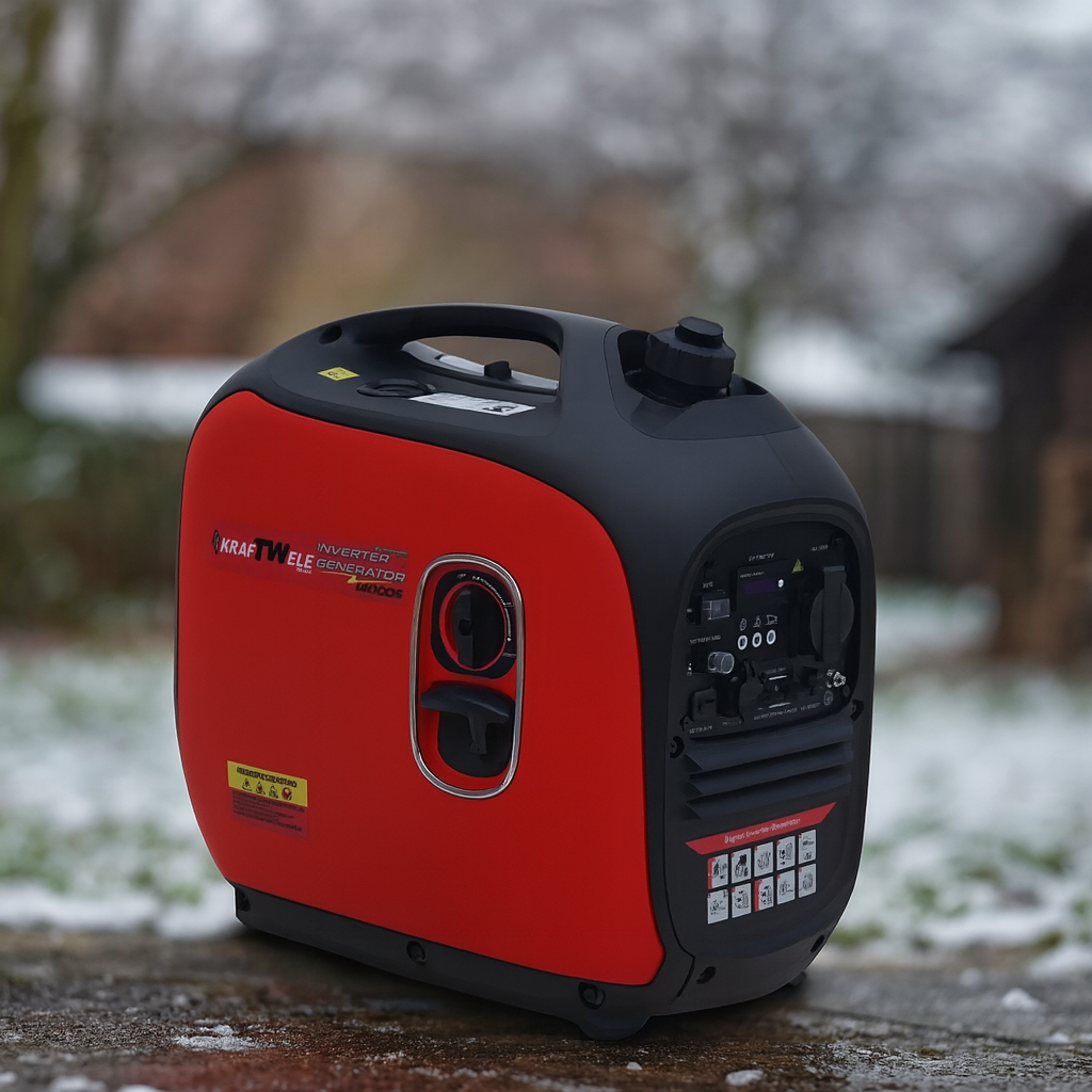 Генератор інвенторний бензиновий 3500 Вт Kraftwele I4000S однофазний, фото 1