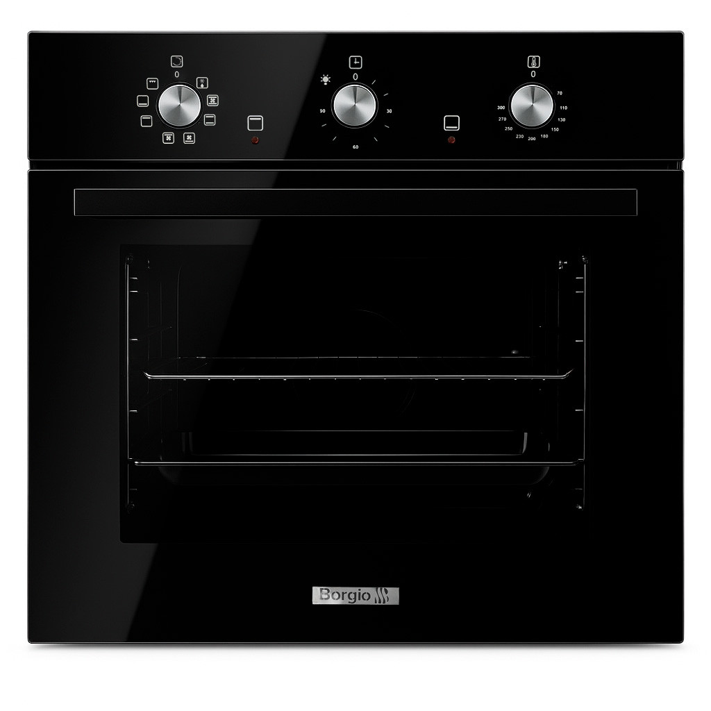 Духова шафа BORGIO OFT 208.02 B Black Glass, фото 1