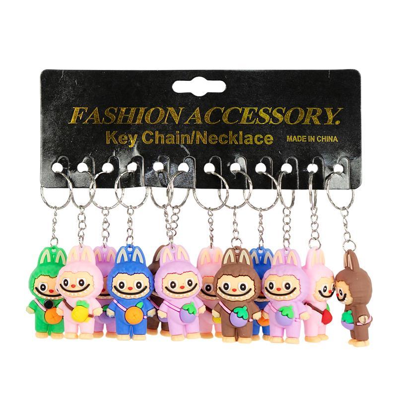 Брелок гумовий Labubu фрукти, фото 1