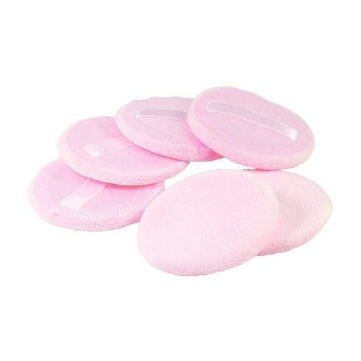 Спонж-пухівка для пудри Cosmo Shop рожевий, 55 мм, 6 шт (CS054R), фото 1