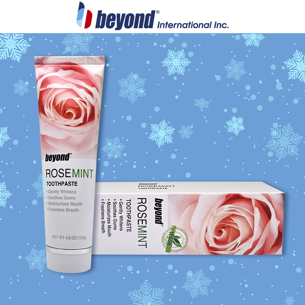 Відбілююча зубна паста BEYOND Rose Mint 130g, фото 1