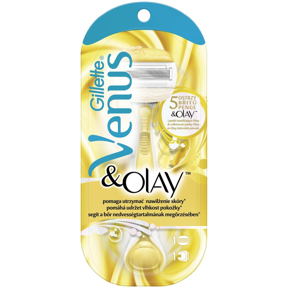 Gillette Venus & Olay станок + 1 картридж - фото 1 - id-p491630835