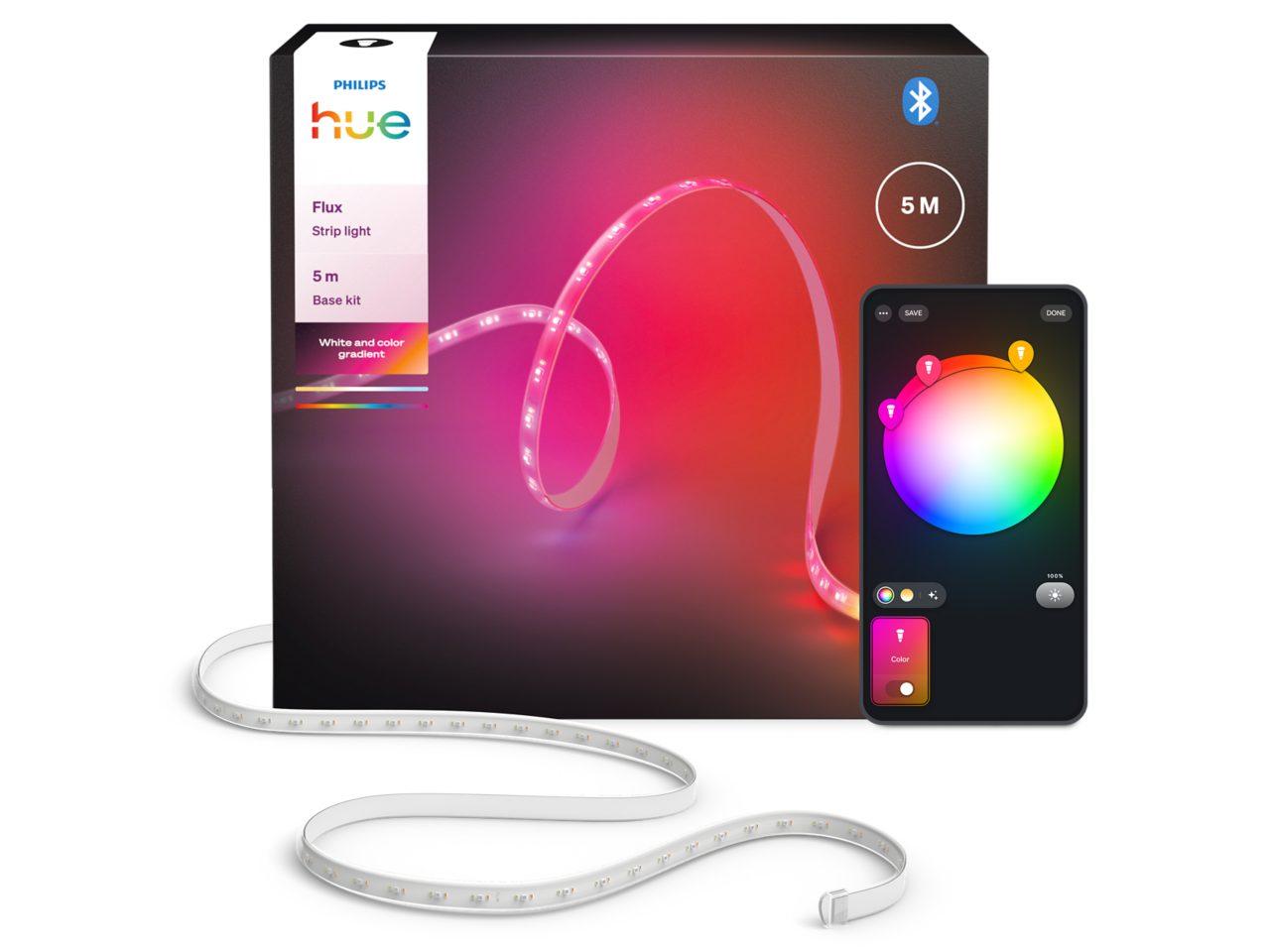 Розумна світлодіодна LED стрічка 5 метри Philips Hue Flux Bluetooth HomeKit, фото 1