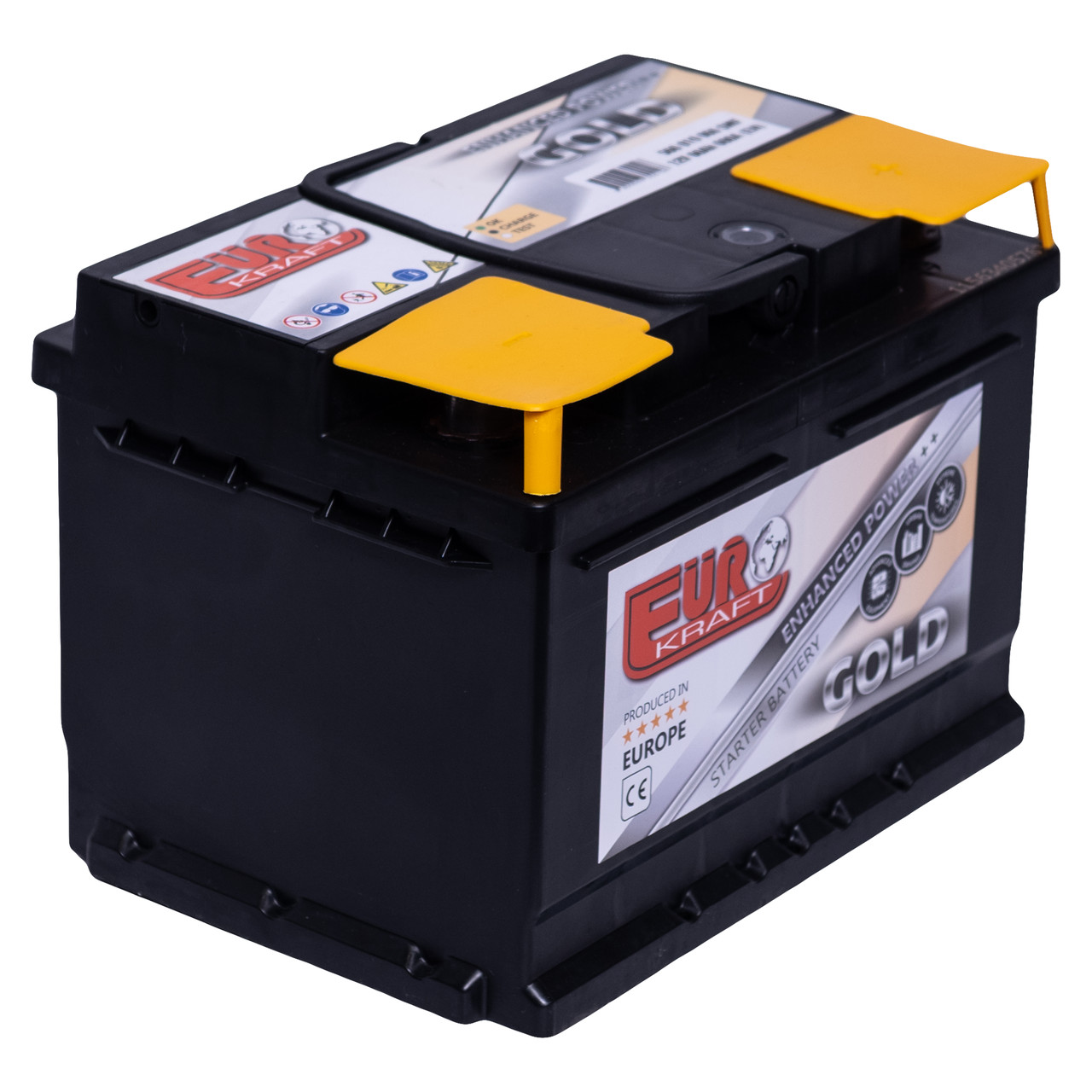 Акумулятор автомобільний 60 А·год (-/+) GOLD АКБ 242x175x190, фото 1