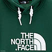Худі The North Face зелений тепла м’яка якісна на флісі з начосом, фото 5