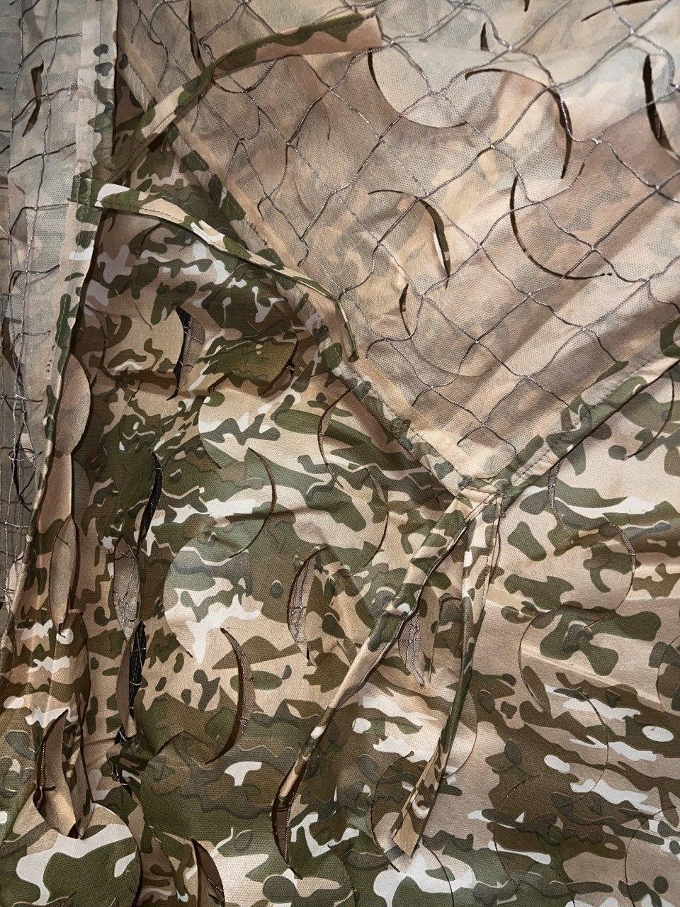 Маскувальна сітка на антидроновій основі 8×4м | Осінній Мультикам| Ukr shield, фото 1