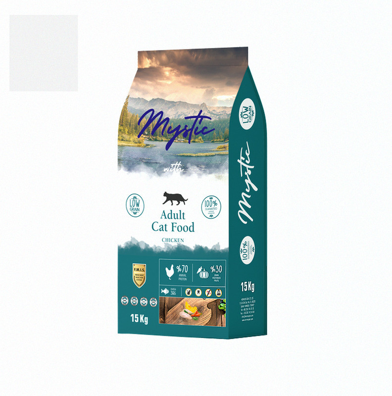 Сухий Корм Mystic Беззерновий для дорослих котів з Куркою 15 кг, Оригінал, фото 1
